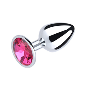 Silver Round Anal Plug
