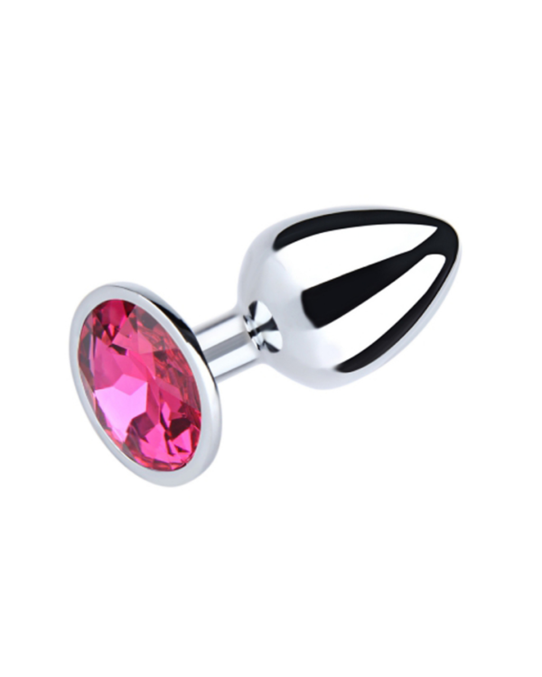Silver Round Anal Plug
